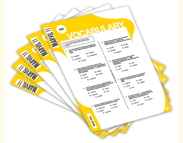 YDT Marvel 11 Vocabulary Yaprak Testler