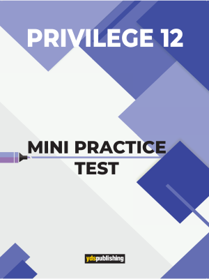 YDT Privilege 12 Mini Practice Test
